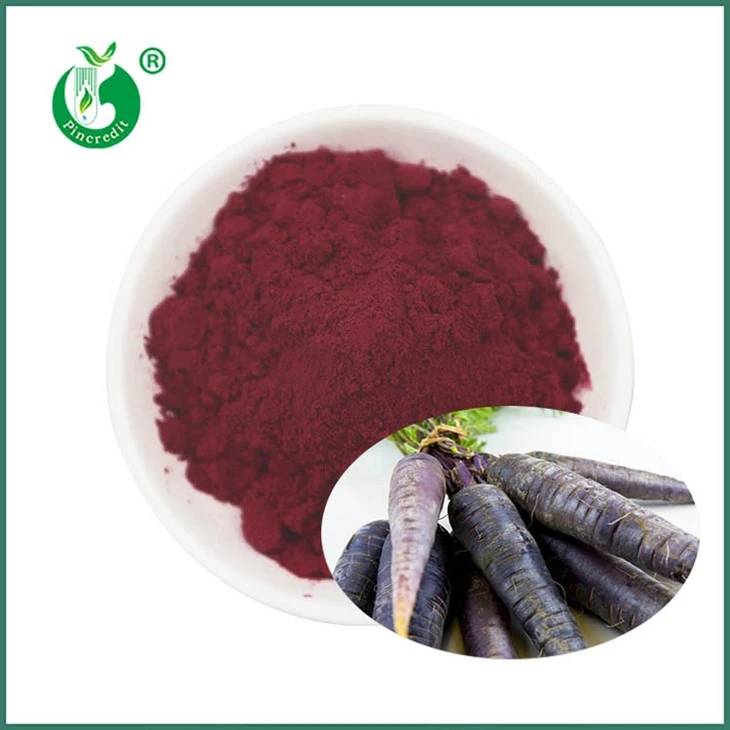 Poudre noire de jus de carotte