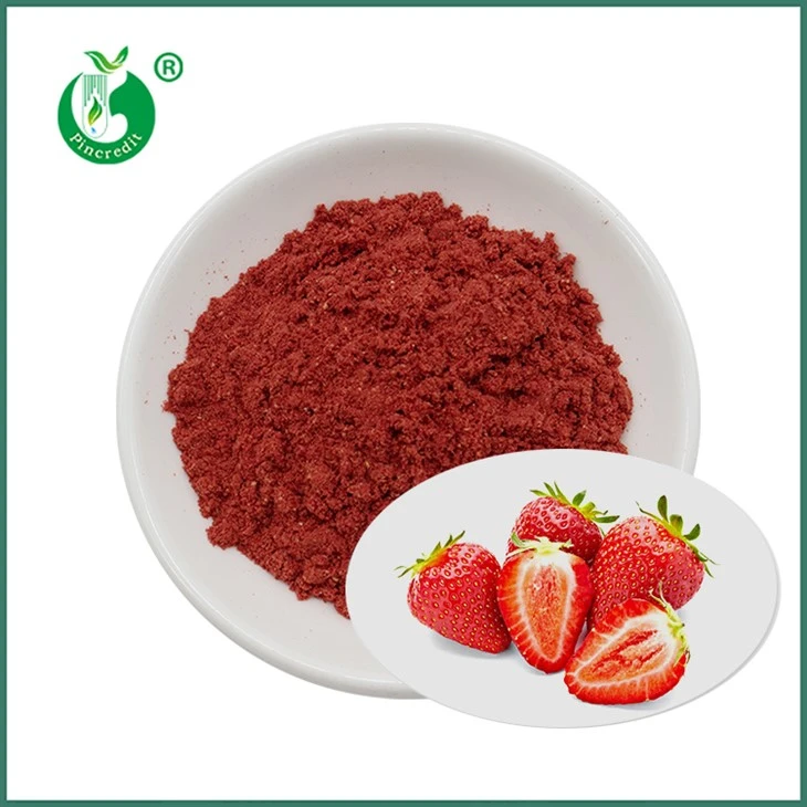 Poudre de fraise lyophilisé séché